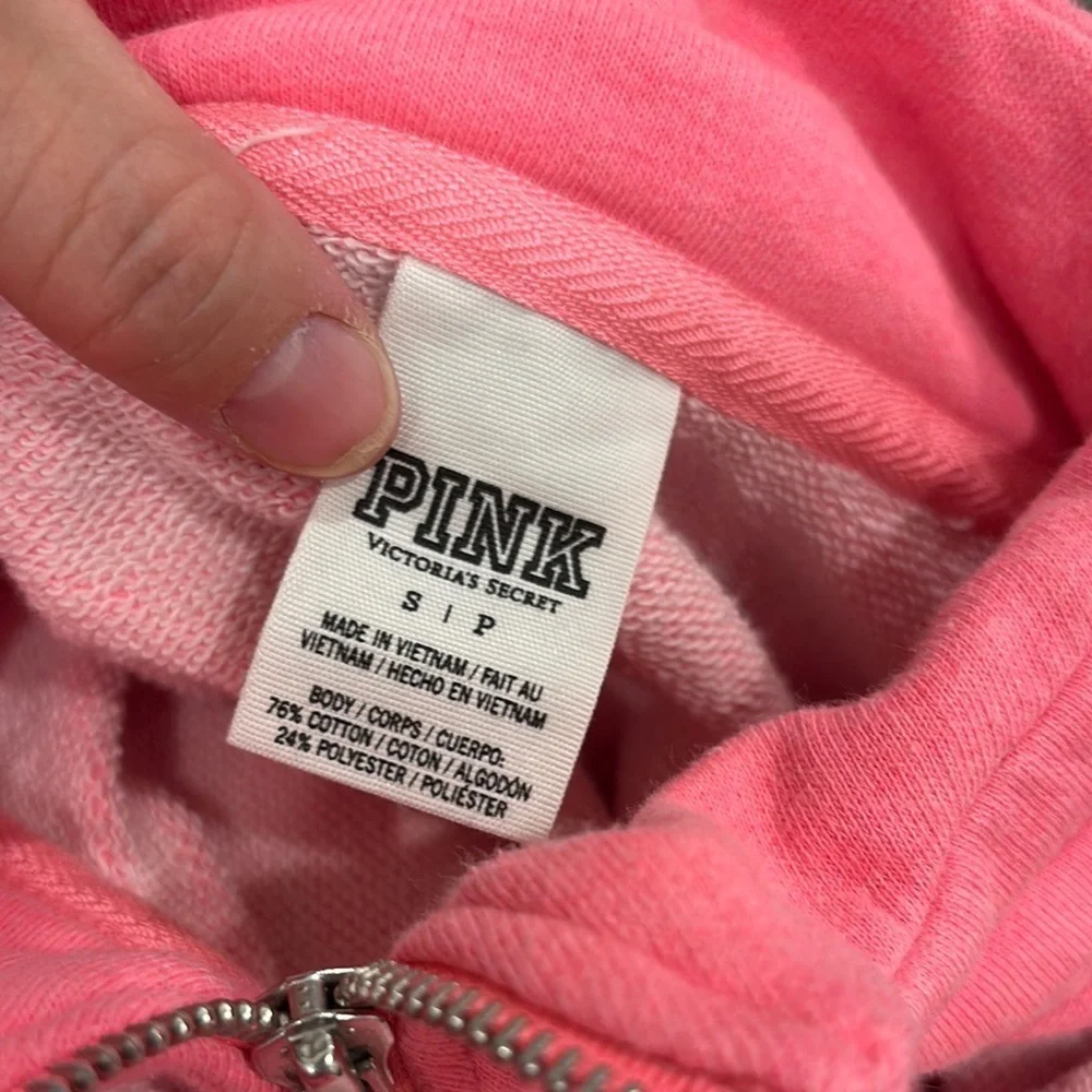Pink Quarter-Zip Pullover
